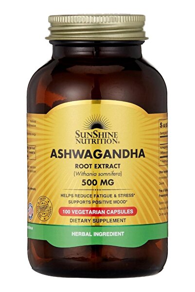 Sunshine Nutrition أشواغاندا، 500 ملغ، 100 كبسولة
