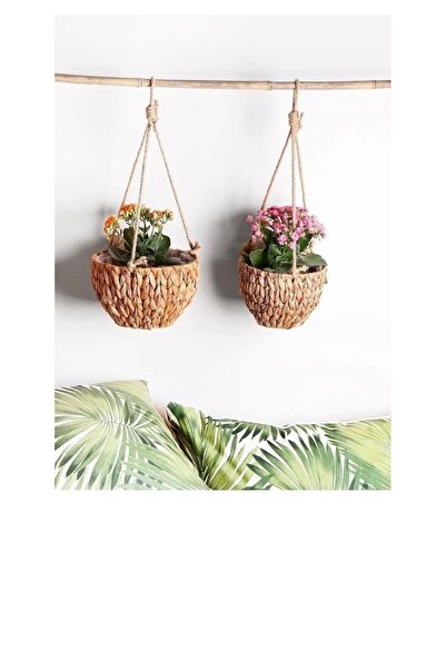 Evistro Dekoratif Sarkıt Sepet Saksılık  2li
