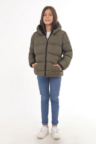 Montland Sports Girl Khaki Waterproof Windproof Winter Coat with Fleece Inside