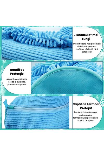 HASEPE Sac pentru spălarea încălțămintei la mașina de spălat, fibră moale pentru protecția încălțămintei, rezistent