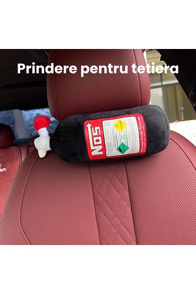 HASEPE Neck pillow HASEPE, soft, in the shape of a Nos bottle, universal, for traveling, for armrest