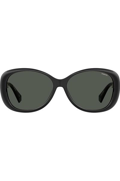 Polaroid Ochelari de soare pentru femei Pld 4097/s 807/m9, negri, ovali, 58 mm