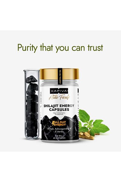 KAPİVA Kapiva Activ Foods Shilajit Energy Capsules 60