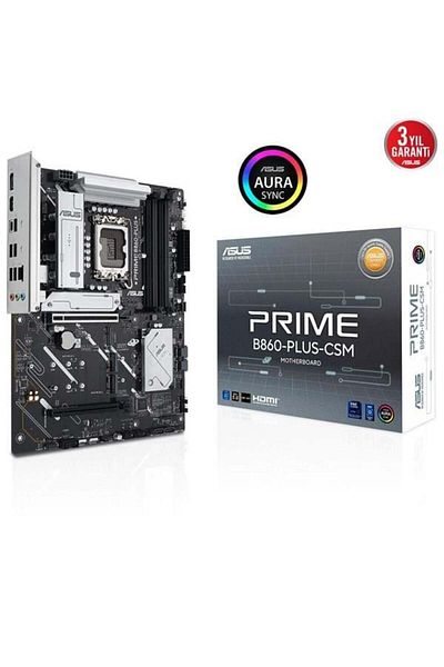 ASUS Prime B860-Plus Csm Ddr5 Hdmi-Dp Pcie 5.0 1851P Atx Enterprise Motherboard