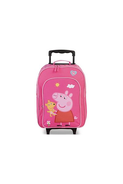 Fabrizio Peppa Pig F20680 Children's Trolley, Polyester, 42 X 34 X 16/21 Cm, Pink