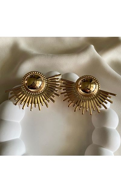 gaila design Gold Yellow Big Cleopatra Earrings