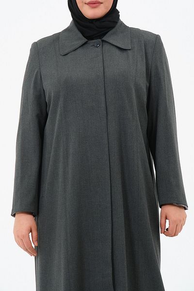 GLR&GYM Eşay Women's Large Size Lined Baby Collar Buttoned Mother's Parasol