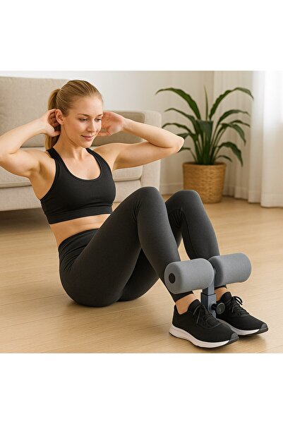 CMT Vantuzlu Mekik Çekme Spor Aleti Karın Egzersizi Evde Spor Egzersiz