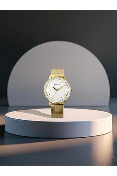 Curren Women's Water Resistant Stainless Steel Analog Watch WT-CU-9021-GO