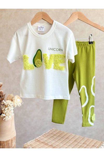 Bloom Bbk-351 Avocado Love Leggings Suit
