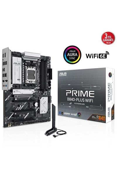 ASUS Prime B840-Plus Wifi-6E Ddr5 Hdmi-Dp Pcie 4.0 Am5 Atx