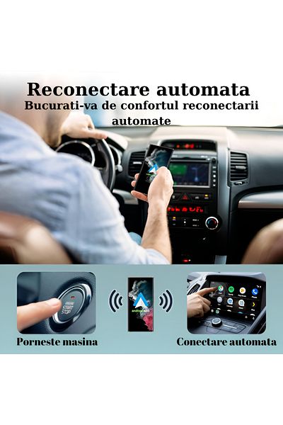 HASEPE Android Auto Wireless Modulator, Smart Usb Car Play, Automatic Reconnection, Usb