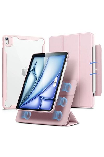 ESR Husă pentru iPad Air 4 2020 / Air 5 2022 / Air 11 2024 / Air 11 2025, tip carte, hibridă - roz