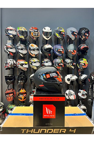 MT Helmets KASK MT FF118SV THUNDER 4 SV SOLID A1 MAT SIYAH