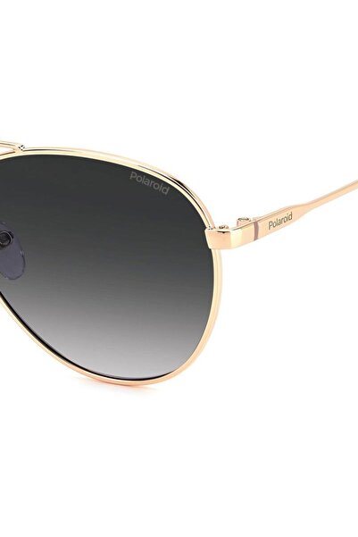 Polaroid PLD 4142/G/S/X DDB/WJ Women's Sunglasses, Gold, Round, 60 mm