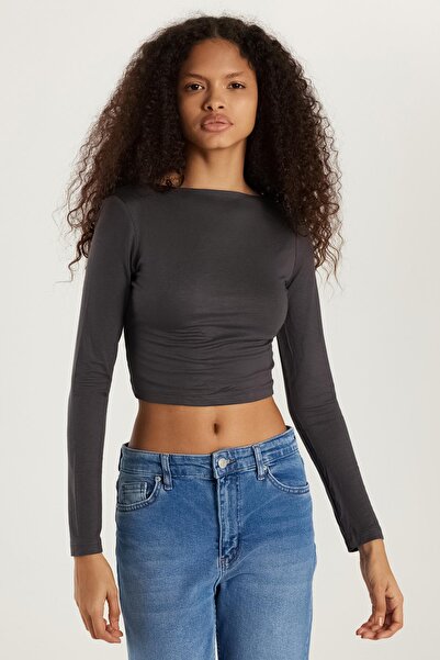 Tudors Жіноча блуза Slim Fit з вузьким кроєм, велосипедним коміром і деталями...