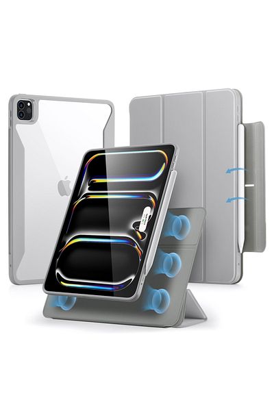 ESR Husă pentru iPad Pro 13, tip carte, Rebound Hybrid ESR - Gri