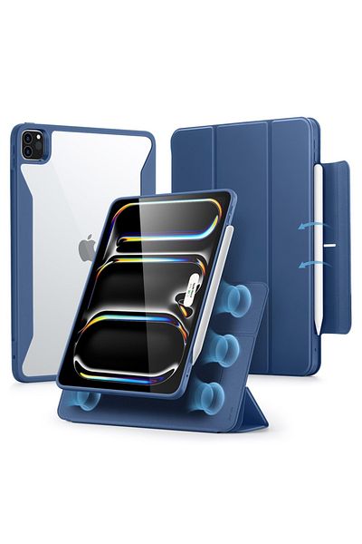 ESR Husă pentru iPad Pro 13, tip carte, Rebound Hybrid ESR - Albastră