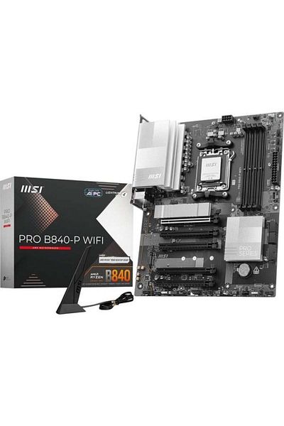 MSI Pro B840-P Wifi7 Ddr5 HDMI Usbc Pcie 4.0 Am5 Atx