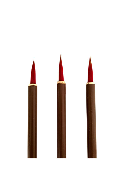 Sanathobi Пензель для розпису «Тахрір» з вовчим волосом № 3 — для кераміки, м...