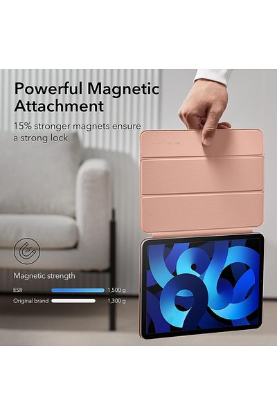 ESR Case for iPad Pro 11 2018 / Air 4 / 5 / 11 (2020/2022/2024), Book type, Rebound Magnetic ESR - Pink