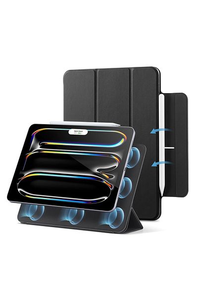 ESR Carcasă pentru iPad Pro 11 (2024), tip carte, magnetică cu recul - neagră