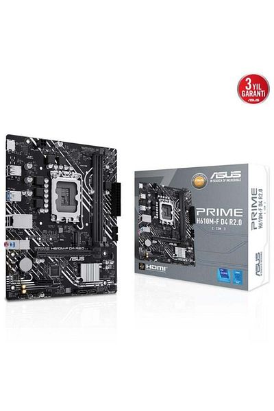 ASUS Prime H610M-F R2.0 Ddr4 HDMI Pcie 16X V4.0 1700P Matx