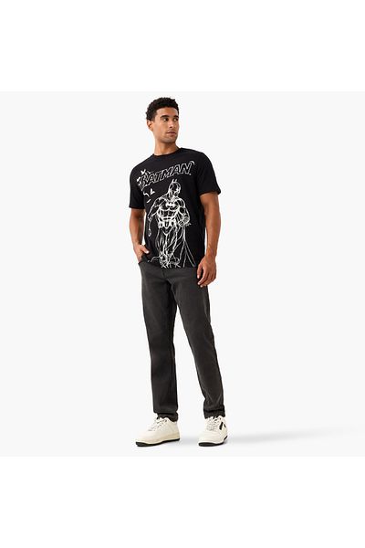 SP Characters Batman Print T-shirt with Crew Neck