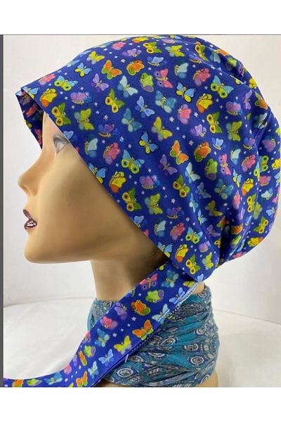 ONURTEKS İŞ ELBİSELERİ Lycra, Doctor, Nurse, Hospital, Health Worker, Medical Bonnet & Surgical Hijab Bonnet, Patterned, Colorful