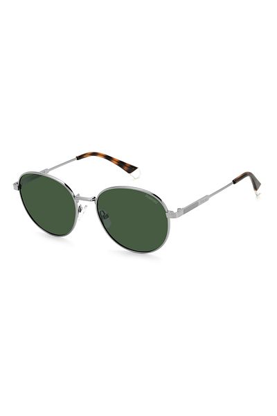 Polaroid Polaroid PLD 4135 S/X 6LB/UC Men's Sunglasses, Silver, Round, 54 mm