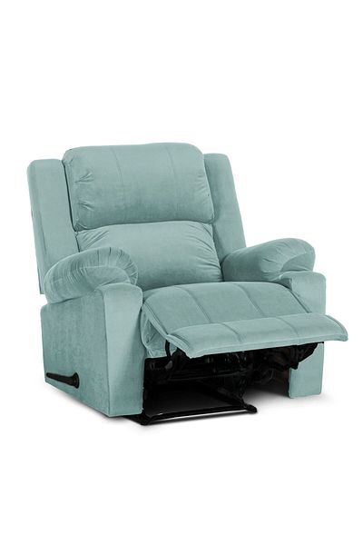 Lazy Vibes Heaven | Velvet Rocking & Rotating Recliner Chair