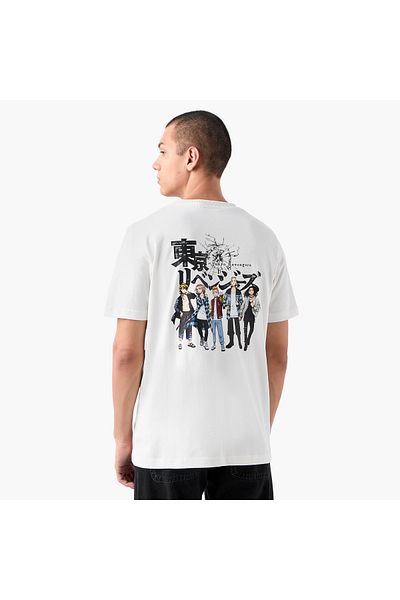 FAV Anime Print T-shirt with Crew Neck