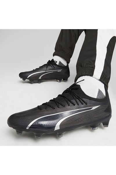 Puma Mens ULTRA ULTIMATE FG/AG Football Boots Unisex Crampons - Black