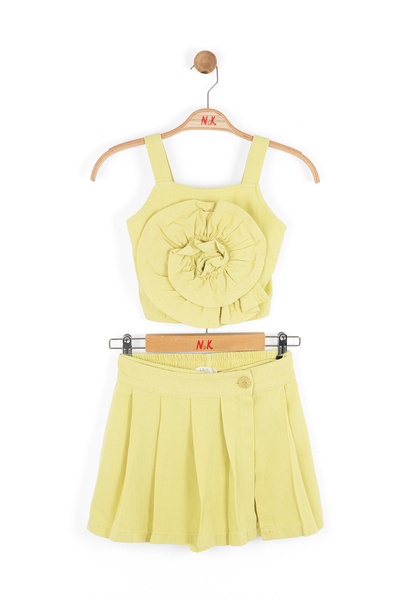 Ugly Duck 08-14 РОКІВ ДІВЧАТКА ШОРТ СКОРОЧЕНИЙ КОМПЛЕКТ - ЗЕЛЕНИЙ