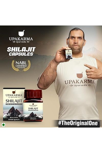 Upakarma Ayurveda 100% Pure Shilajit 90 Capsules