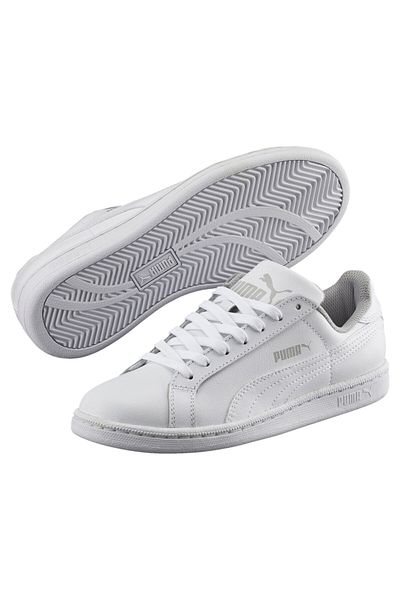 Puma Youth Kids Smash Jr. Trainers Sneakers - White