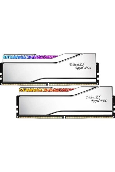 Arey Gskill 32Gb (2X 16Gb) Ddr5 6000Mhz Cl28 Rgb Dual Kit Pc Ram Trident Z5 Royal Silver F5-6000J2836G16G