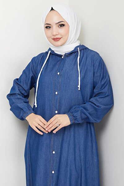 KMKkombin DÜĞMELİ KADIN KOT FERACE