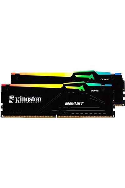 Kingston 64Gb (2X 32Gb) Ddr5 6000Mhz Cl36 Rgb Dual Kit Pc Ram Beast Expo Kf560C36Bbeak2-64Tr