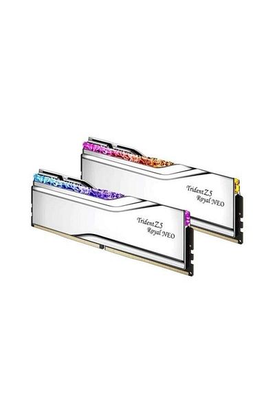 Arey Gskill 48Gb (2X 24Gb) Ddr5 8000Mhz Cl40 Rgb Dual Kit Pc Ram Trident Z5 Royal Silver F5-8000J4048G24G