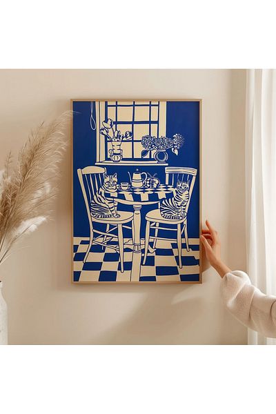 Dekorsiahome One Piece Wooden Frame Living Room Hall Kitchen Table Tk0604