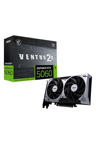 MSI Ventus 2X Geforce Rtx 5060 Oc 8Gb Gddr7 128Bit Hdmi/Dp Graphics Card