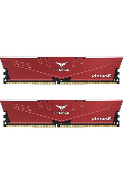TEAM 32Gb (2X 16Gb) Ddr4 3200Mhz Cl16 Dual Kit Pc Ram T-Force Vulcan Z Red Tlzrd432G3200Hc16Fdc01