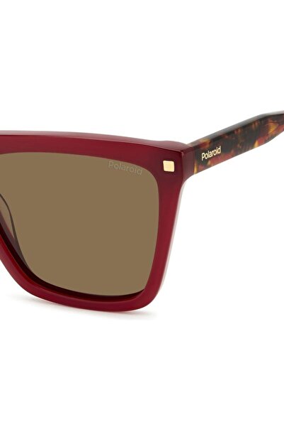 Polaroid PLD 4164/S/X LHF/SP Women's Sunglasses, Bordeaux, Rectangular, 56 mm