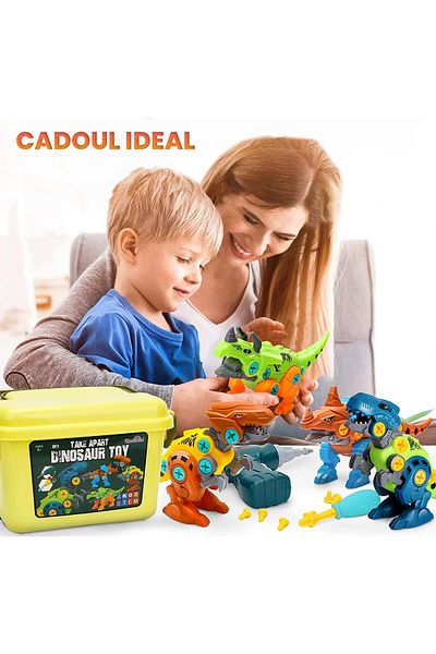 Pitikot Set de asamblare dinozauri Pitikot®, educational STEM pentru baieti si fete 3-8 ani