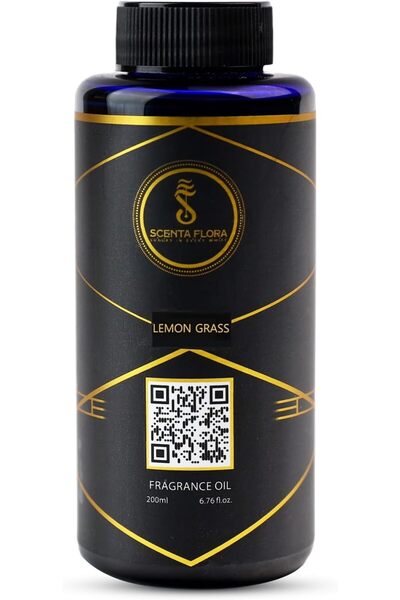 Scenta زيت عطري فلورا برائحة عشبة الليمون، ٢٠٠ مل | معتمد من IFRA | منعش برائ...
