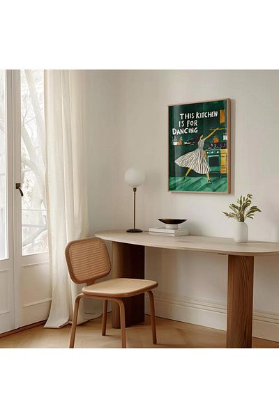 Dekorsiahome Masa dintr-o bucata din lemn pentru camera de zi, sufragerie, bucatarie TK0622