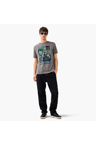 SP Characters Batman Print T-shirt with Crew Neck