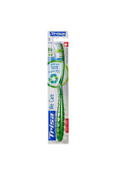 Trisa We Care Soft Ecological Manual Toothbrush 683272 Green