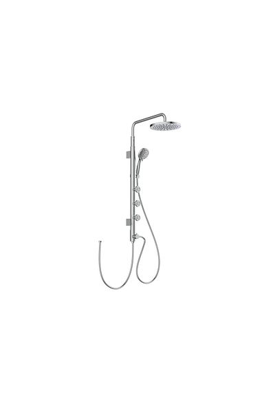 HESANIT Sc 40200 Shower System, 25cm Rain Shower Head, 6-function Hand Shower, Adjustable Body Jets